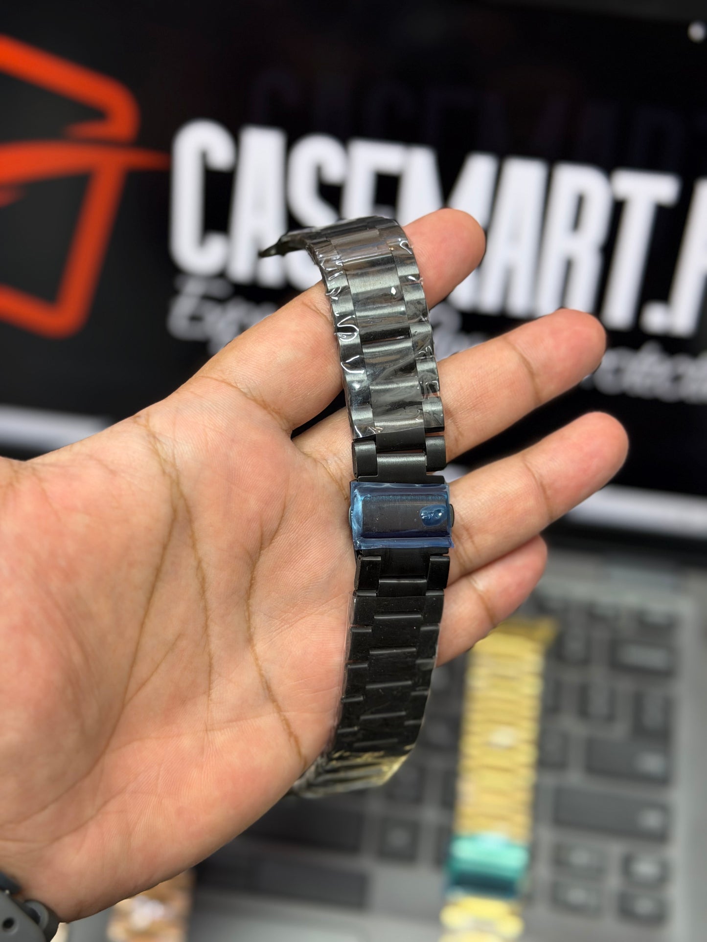 Premium Rolex Style Stainless Steel Chain Strap for Apple Watch 42 to 49 mm