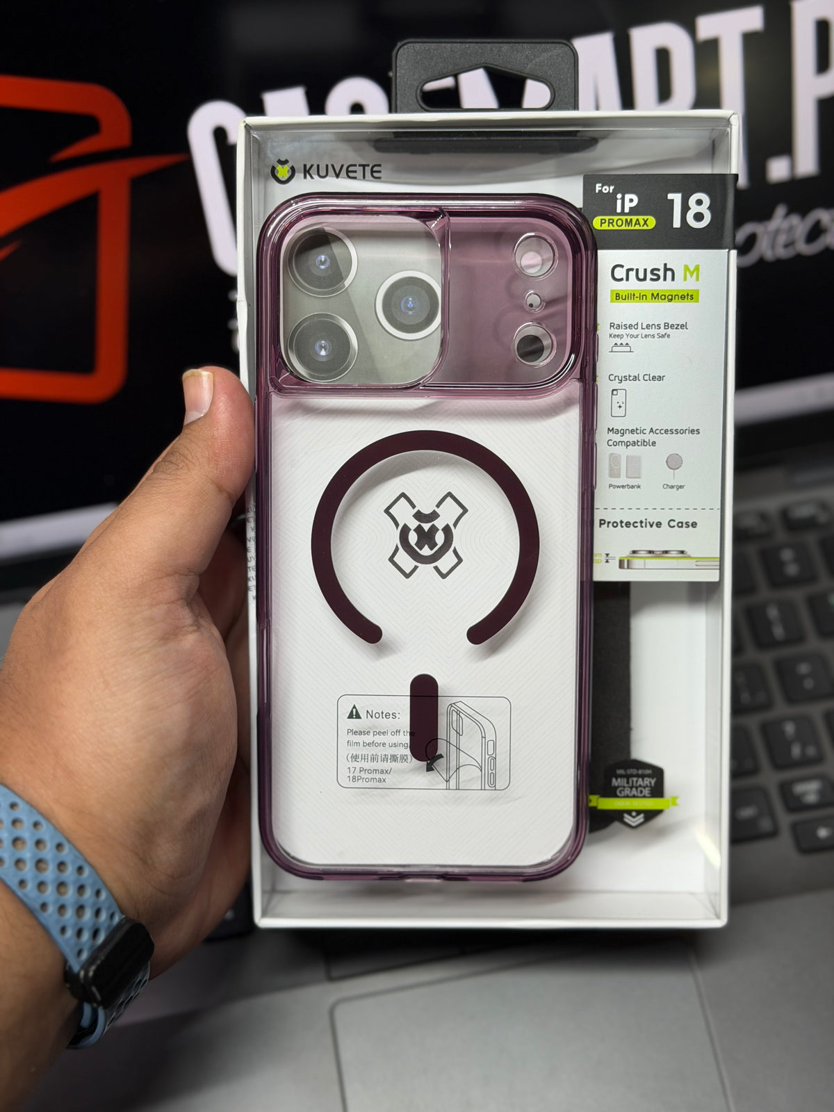 Kuvete MagSafe Crush Series Case for iPhone 18 Pro Max - Shockproof Magnetic Cover with Slim Anti-Yellowing Technology