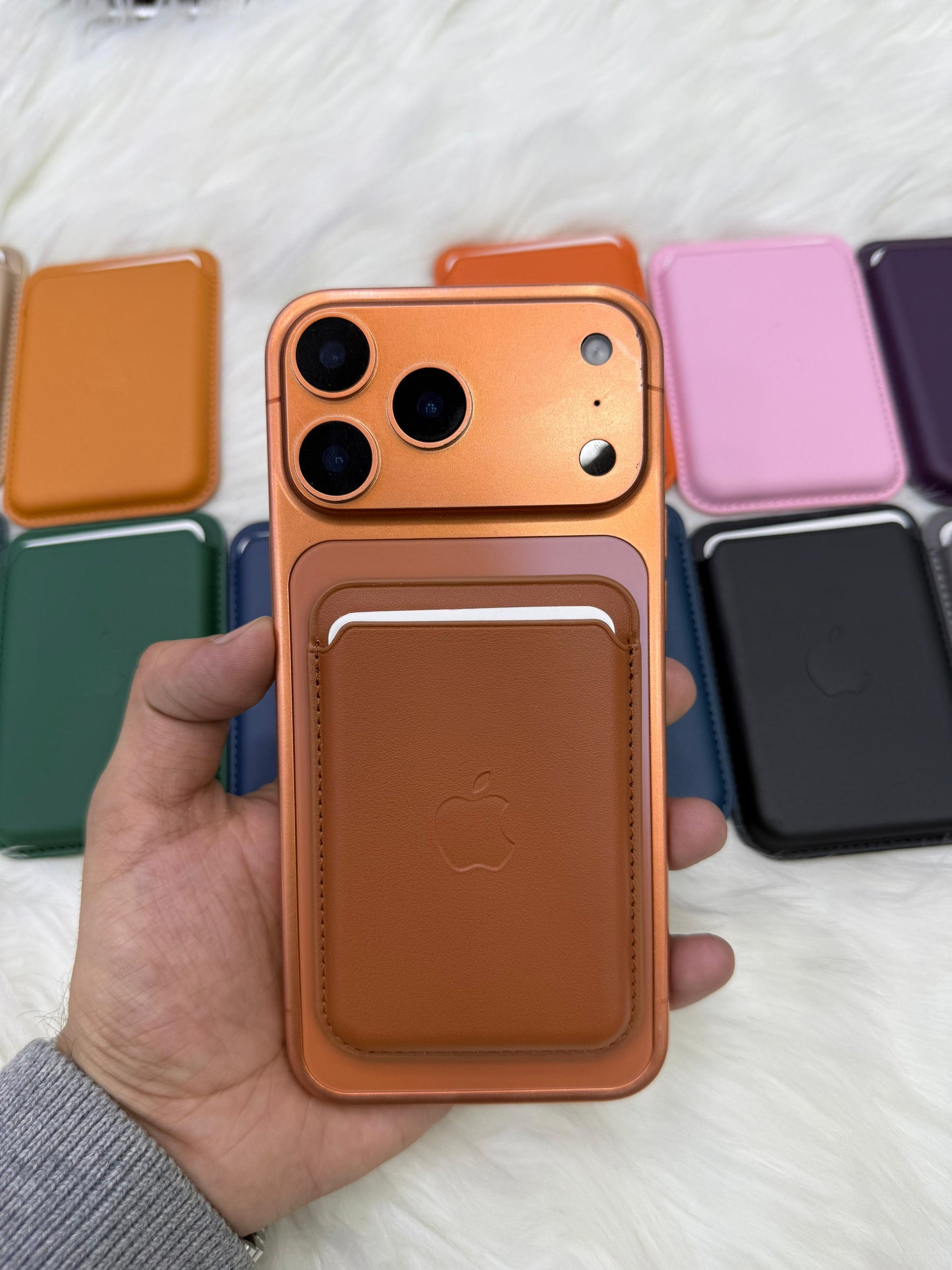 Apple Official MagSafe Leather Wallet for iPhone