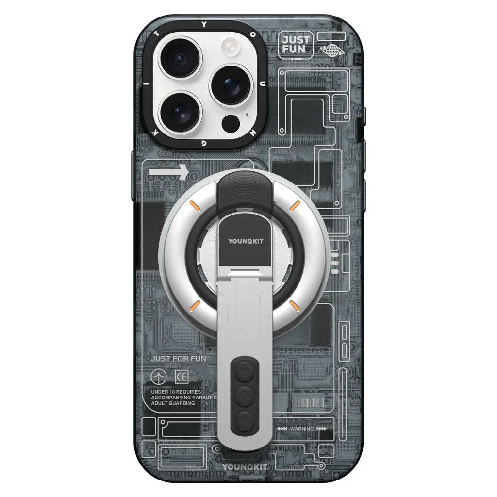 Original YoungKit Dual-Sided Magnetic Grip Stand with Elastic Silicone Ring