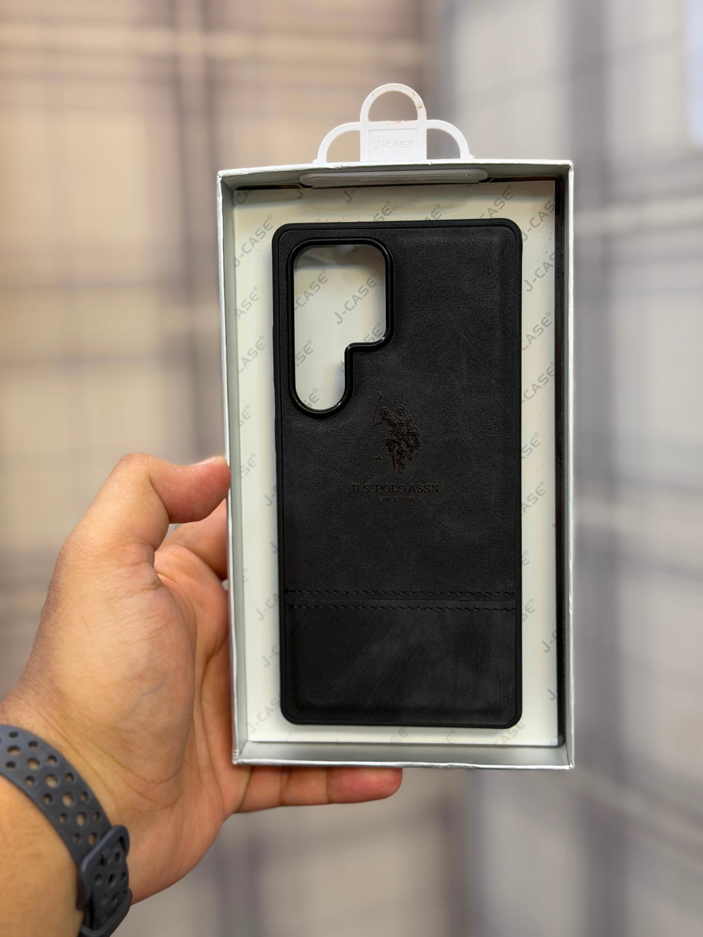 Premium Polo Embroidered Leather Case For Samsung