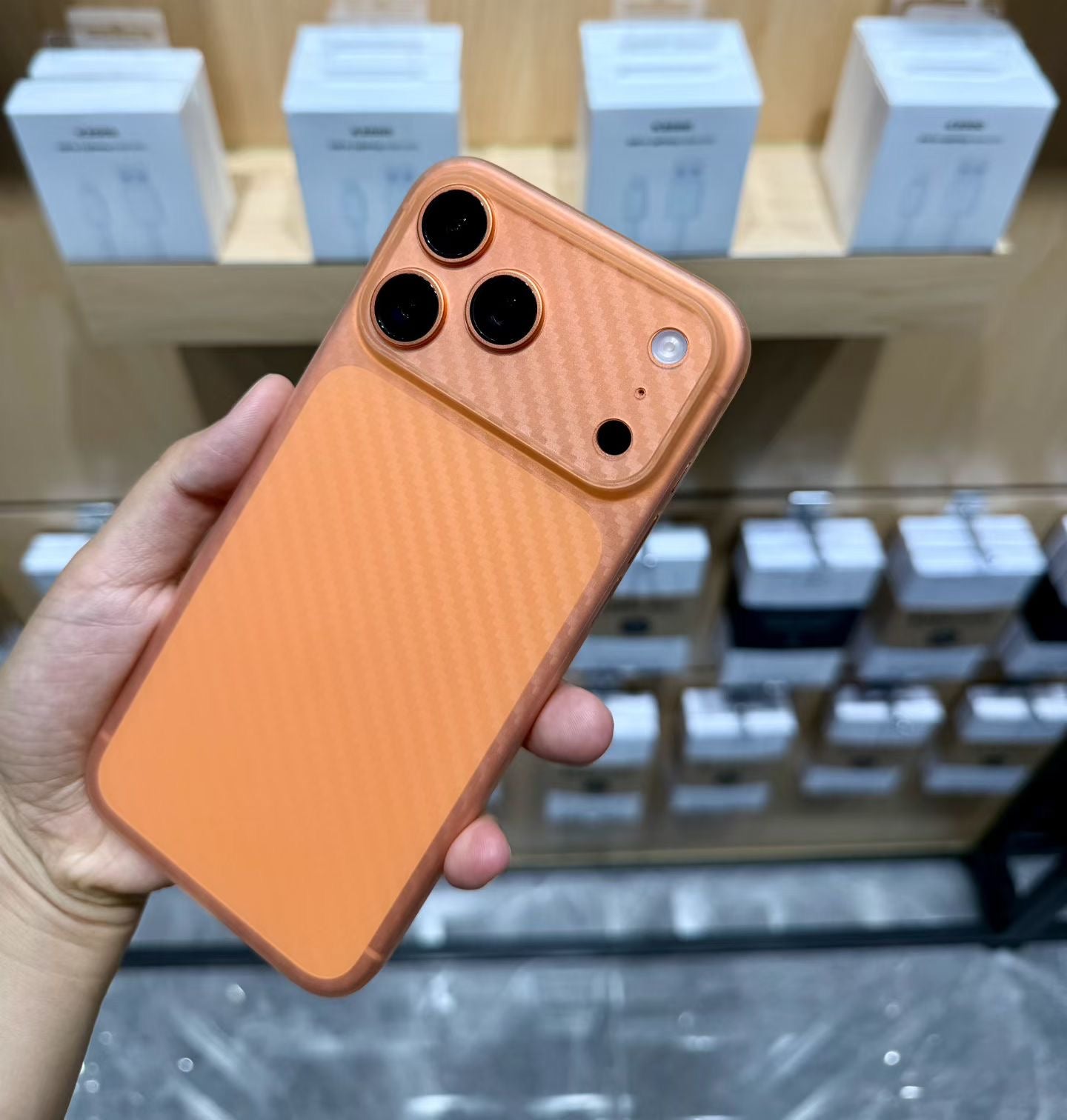 Kzdoo Air Carbon Ultra Thin Case Cosmic Orange