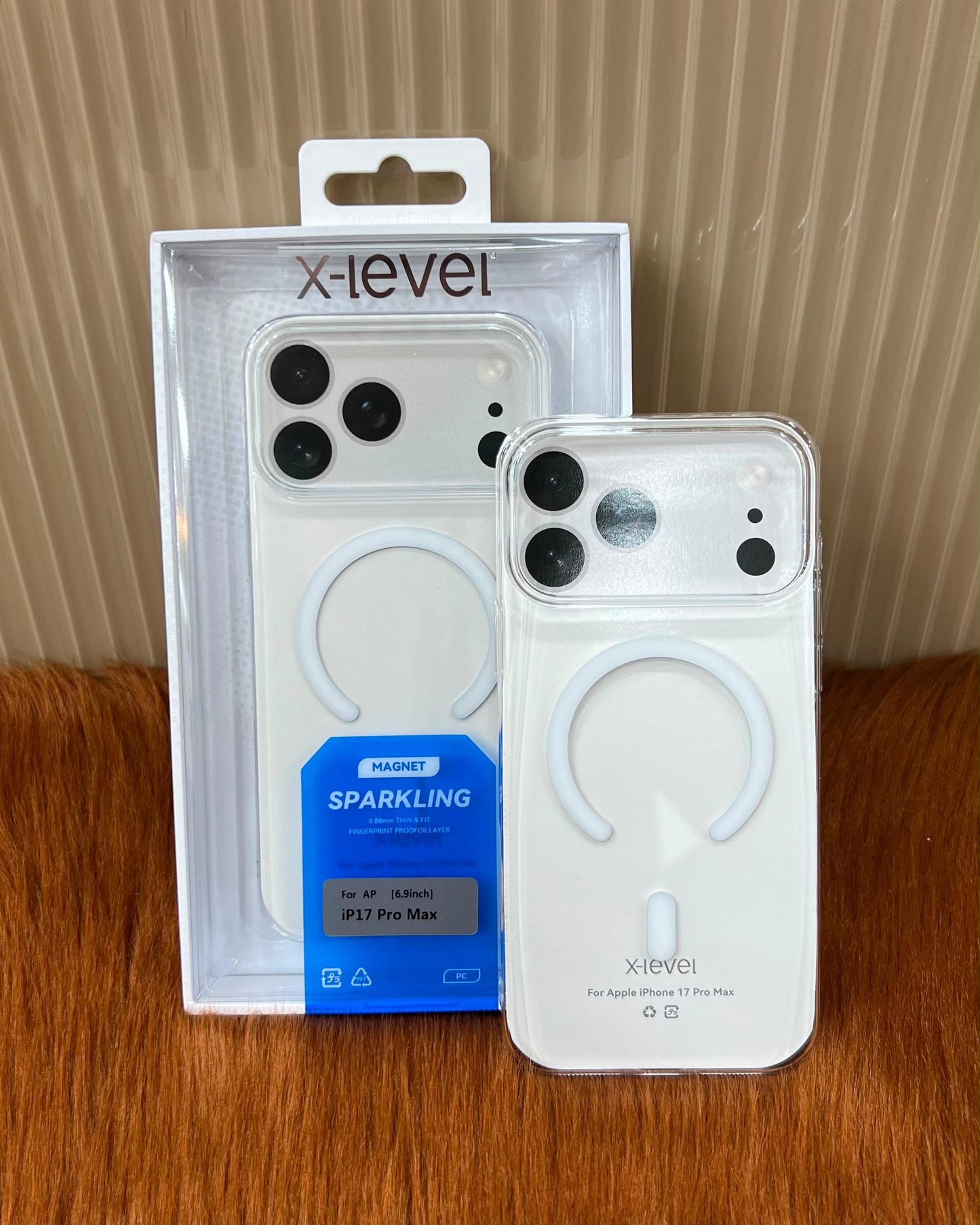 X-Level Sparkling Non-Yellow Clear for 17 Pro Max