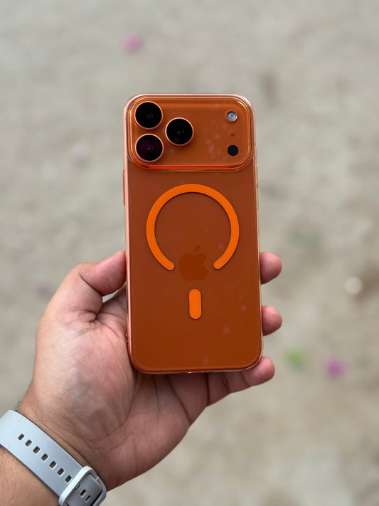 Cosmic Orange Acrylic MagSafe EOURO Non-Yellowing