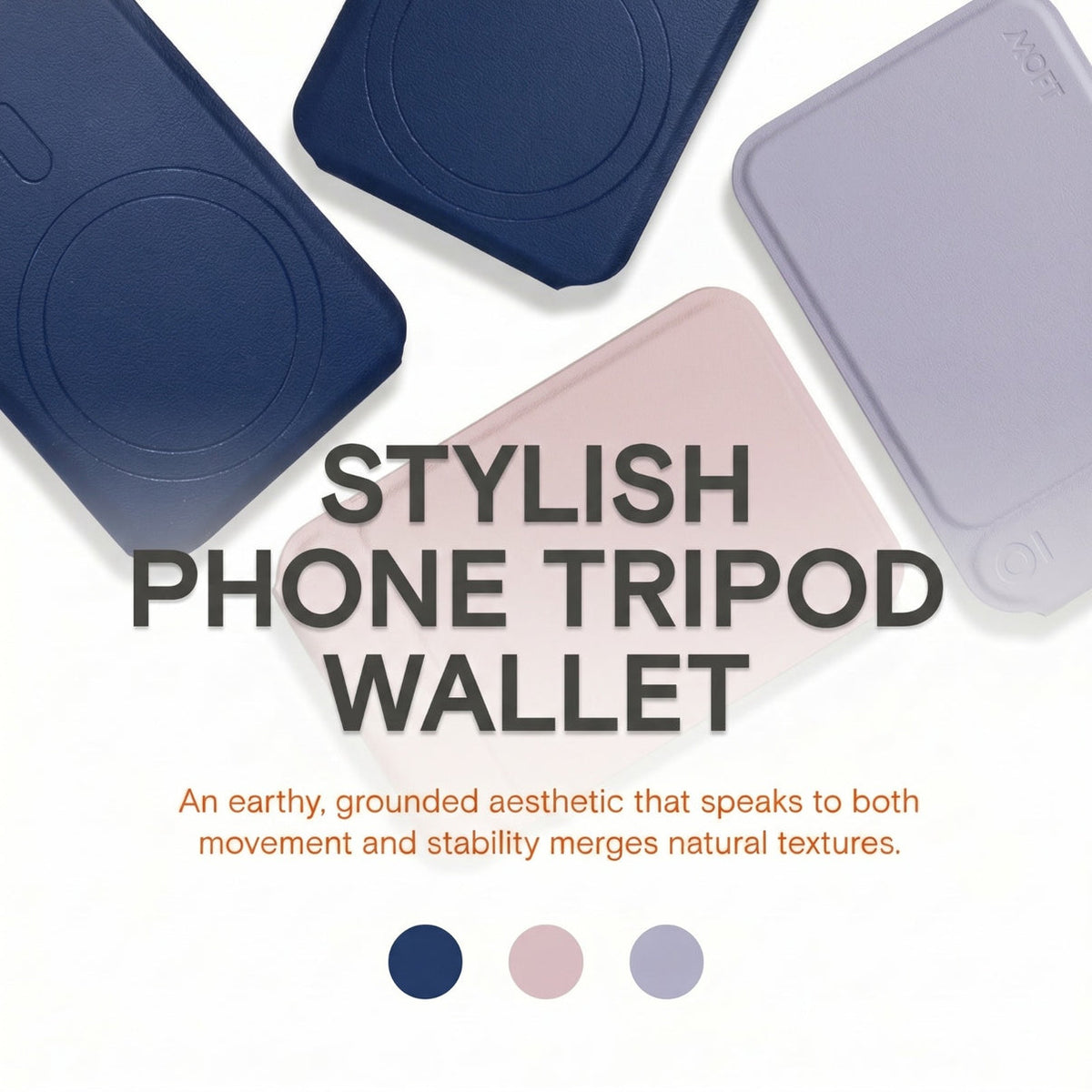 MagSafe Wallet + Tripod - Slim Magnetic Phone Card Holder with Stand