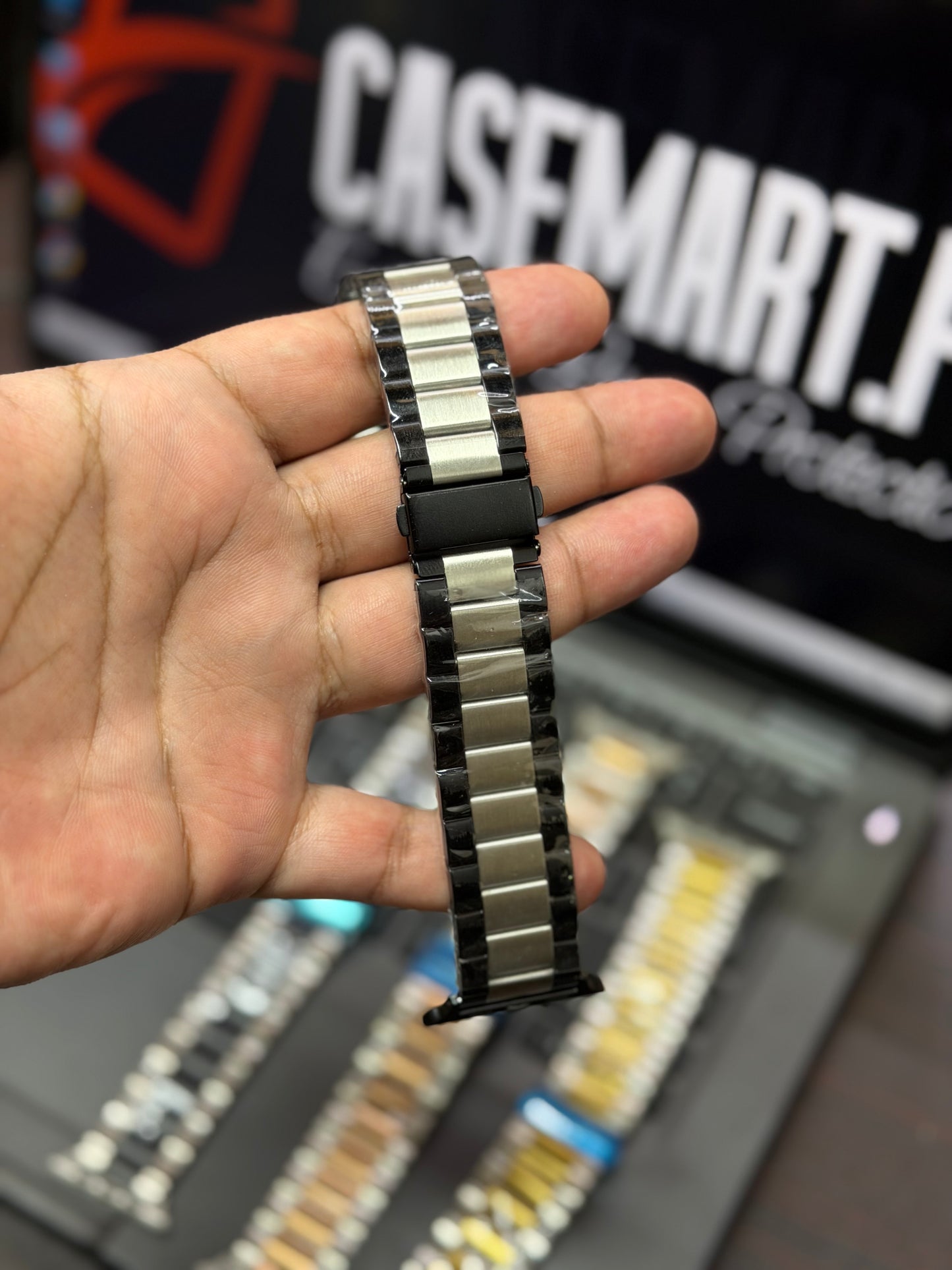 Luxury Rolex Metal Two-Tone Bracelet Chain  - Apple Watch 42 to 49 mm