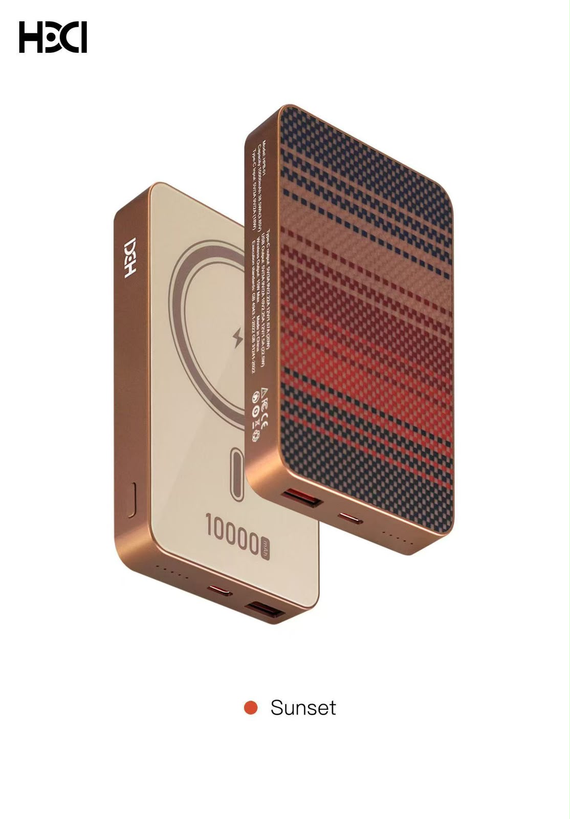 HDD Kevlar MagSafe Power Bank 10,000 mAh - Wireless Fast Charging | Aramid Fibre Woven Design