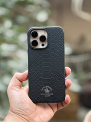 Luxury Snake Leather Santa Barbara Polo Case For iPhone