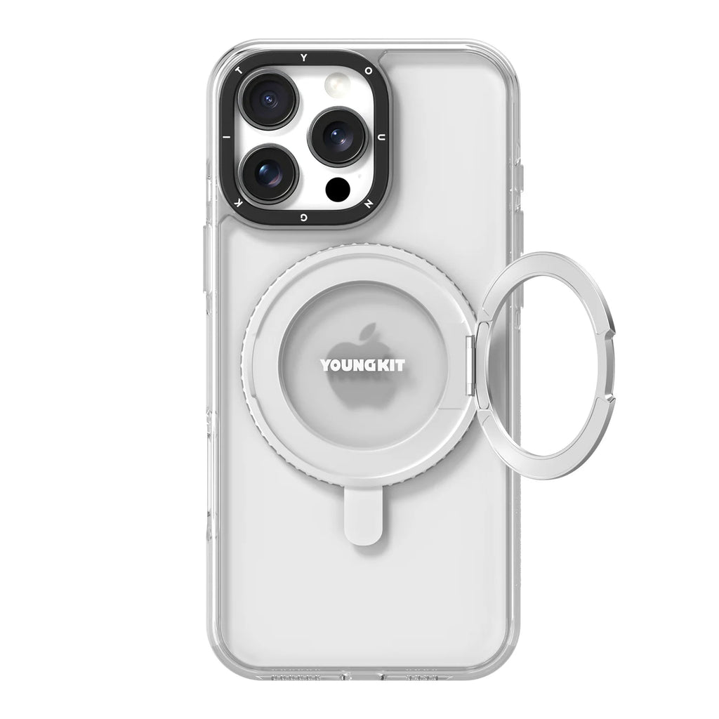 YoungKit Clear Spin Stand Case 16 Pro Max