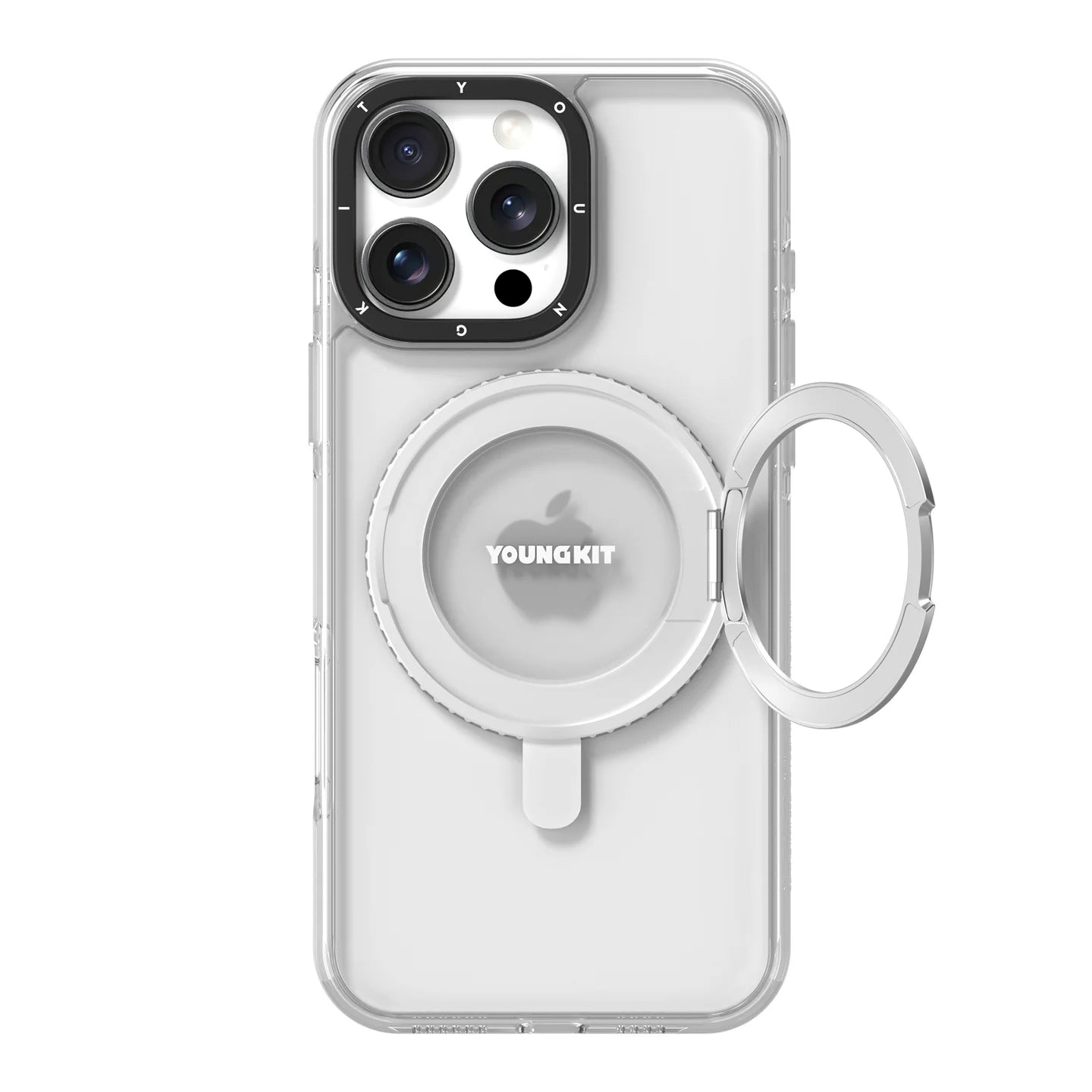 YoungKit Clear Spin Stand Case 16 Pro Max