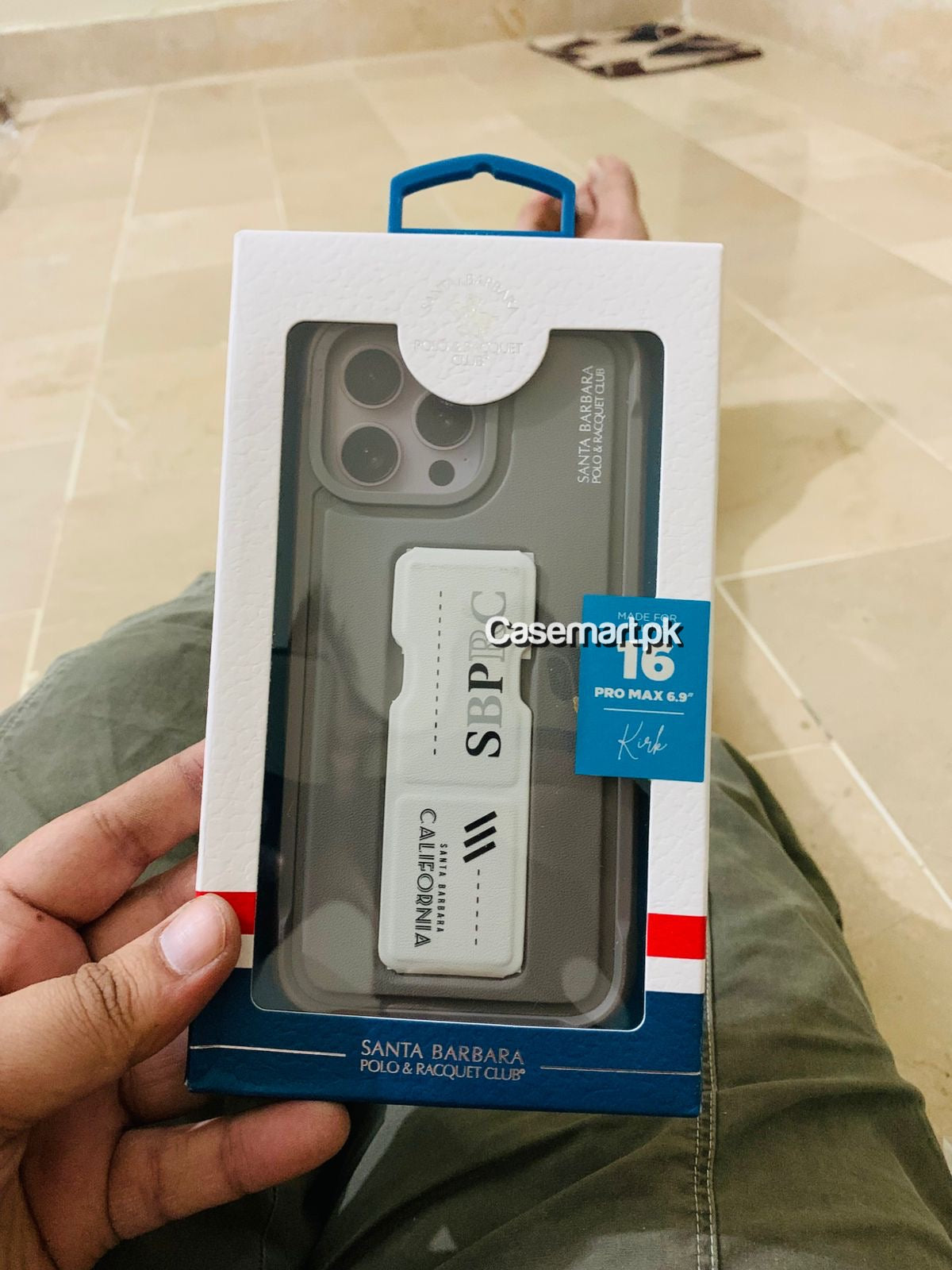 Polo Santa barbara original Kirk series case in genuine leather in Apple iPhone 16 pro max
