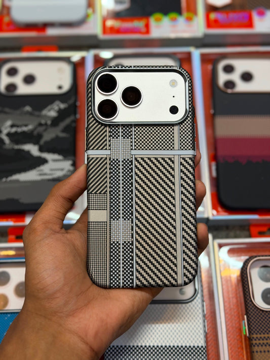 Real Carbon Fibre Kevlar With MagSafe - Ultra Thin for 17 Pro Max