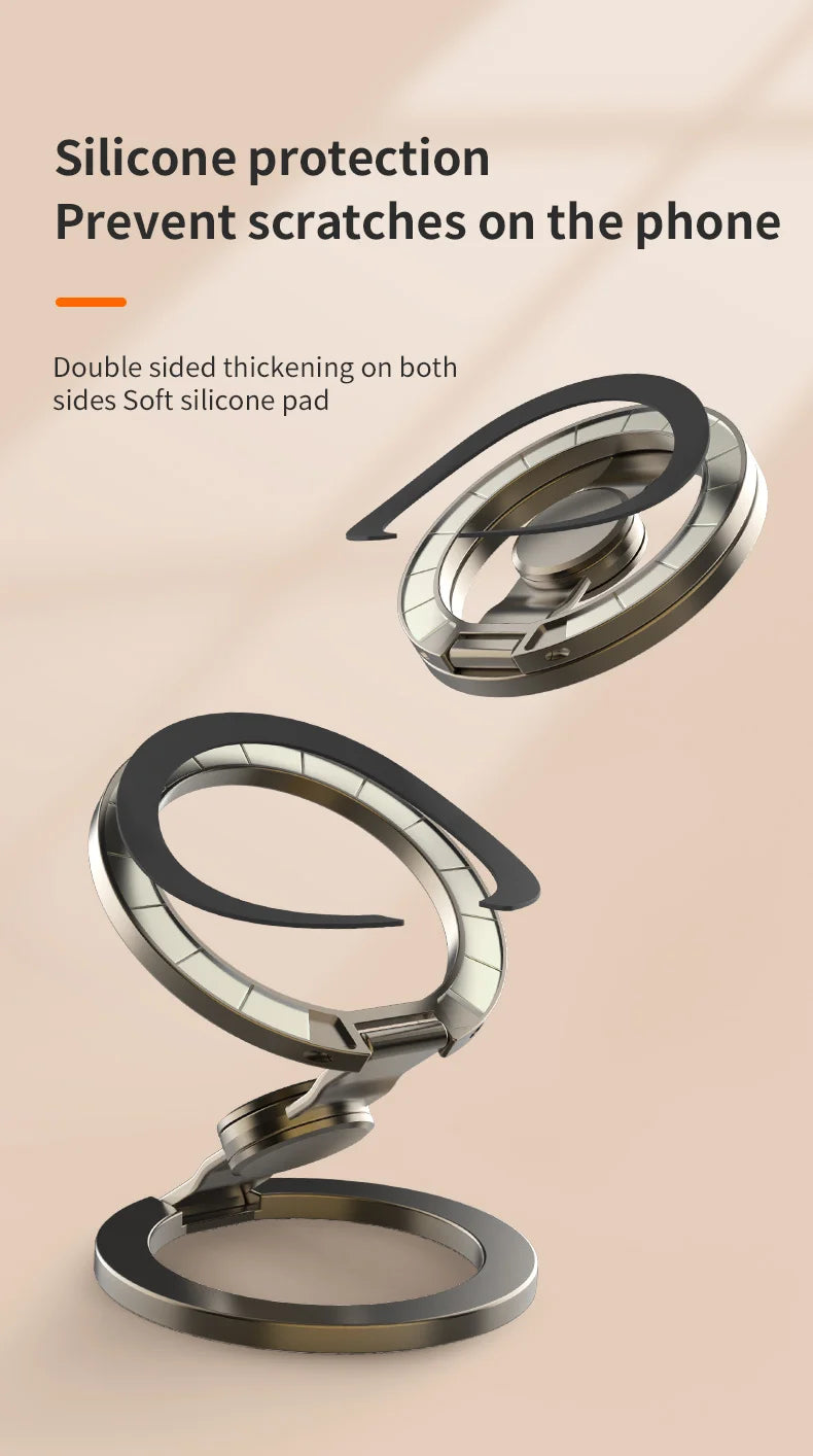 Zinc Alloy MagSafe Fidget Spinner & Phone Grip + 360 Tripod Stand