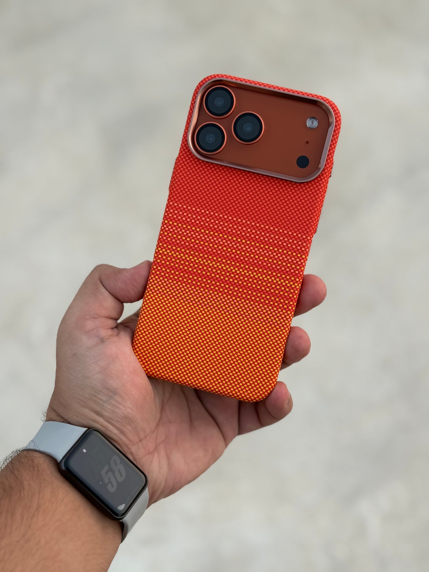 Cosmic Orange Carbon Fibre With MagSafe LUXO 17 Series