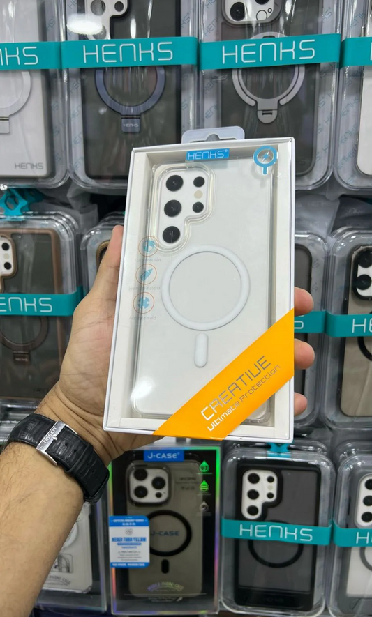 Henks clear MagSafe case for Samsung s25 ultra