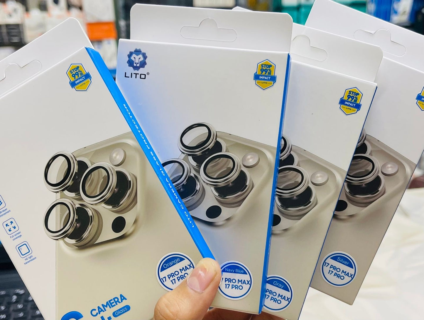 LITO S+ Mettalic HD Anti-Scratch Camera Lens Rings for 17 Series