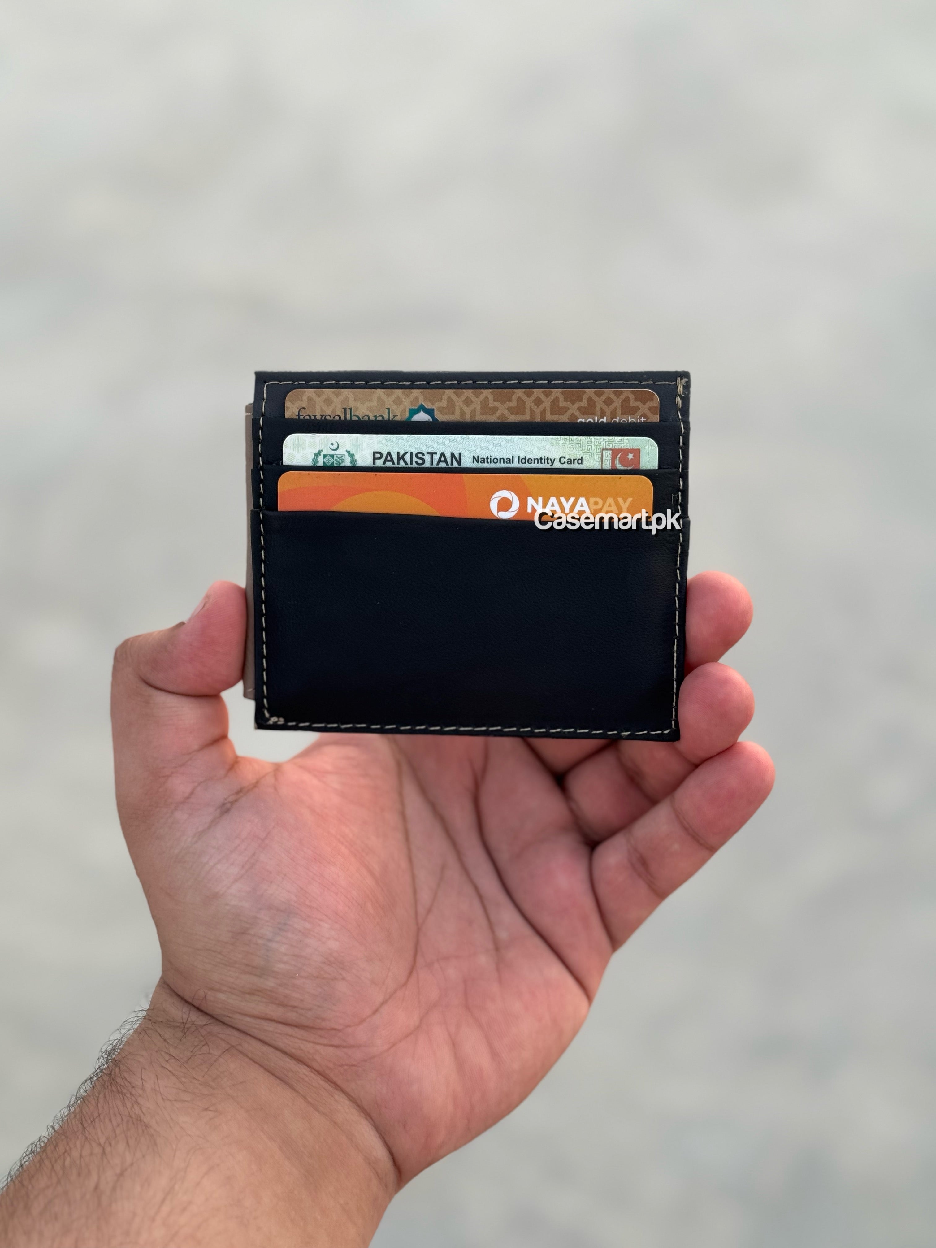 card holder wallet in genuine leather