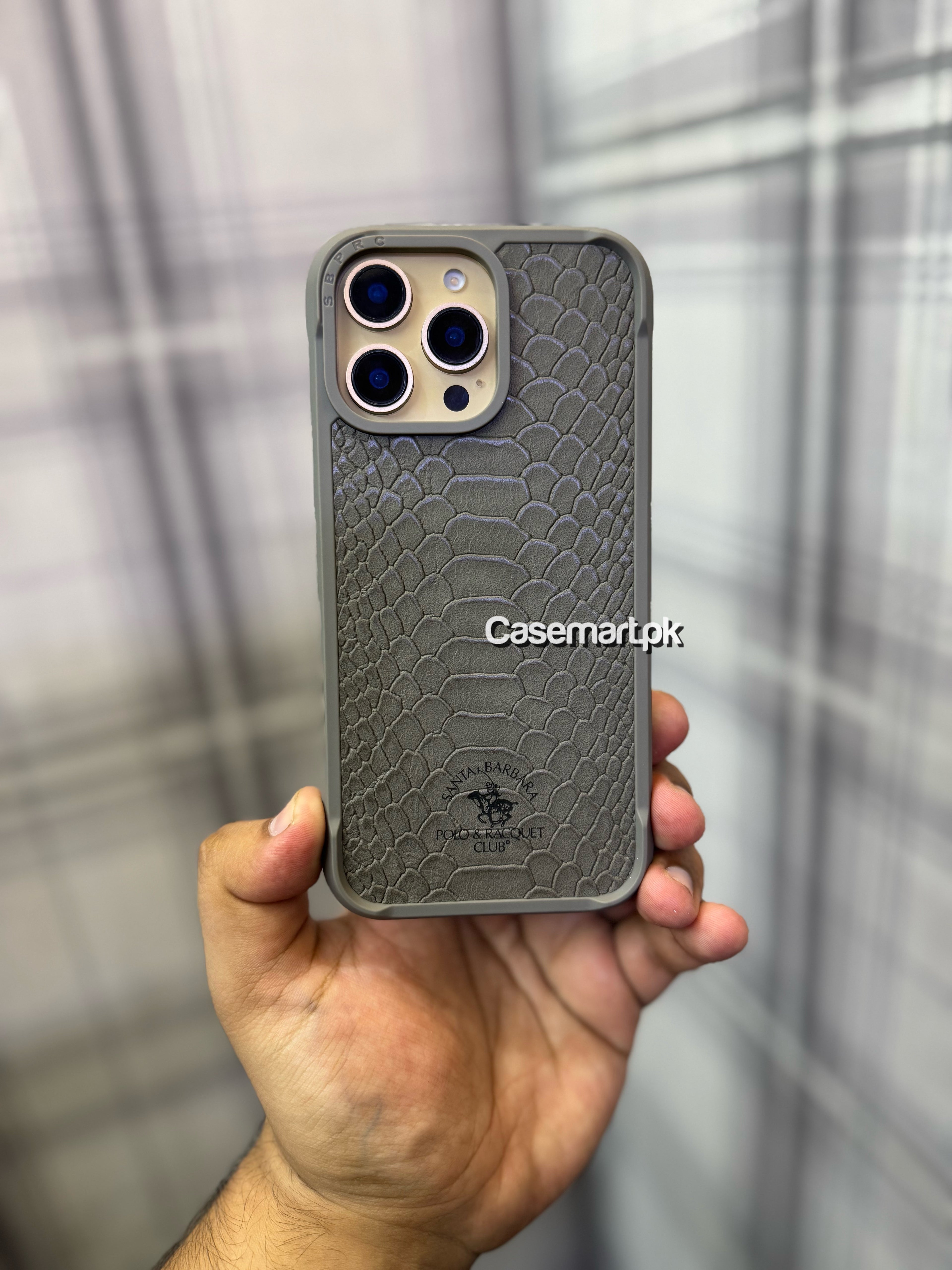 Polo knight case in genuine leather for apple iPhone 16 pro max