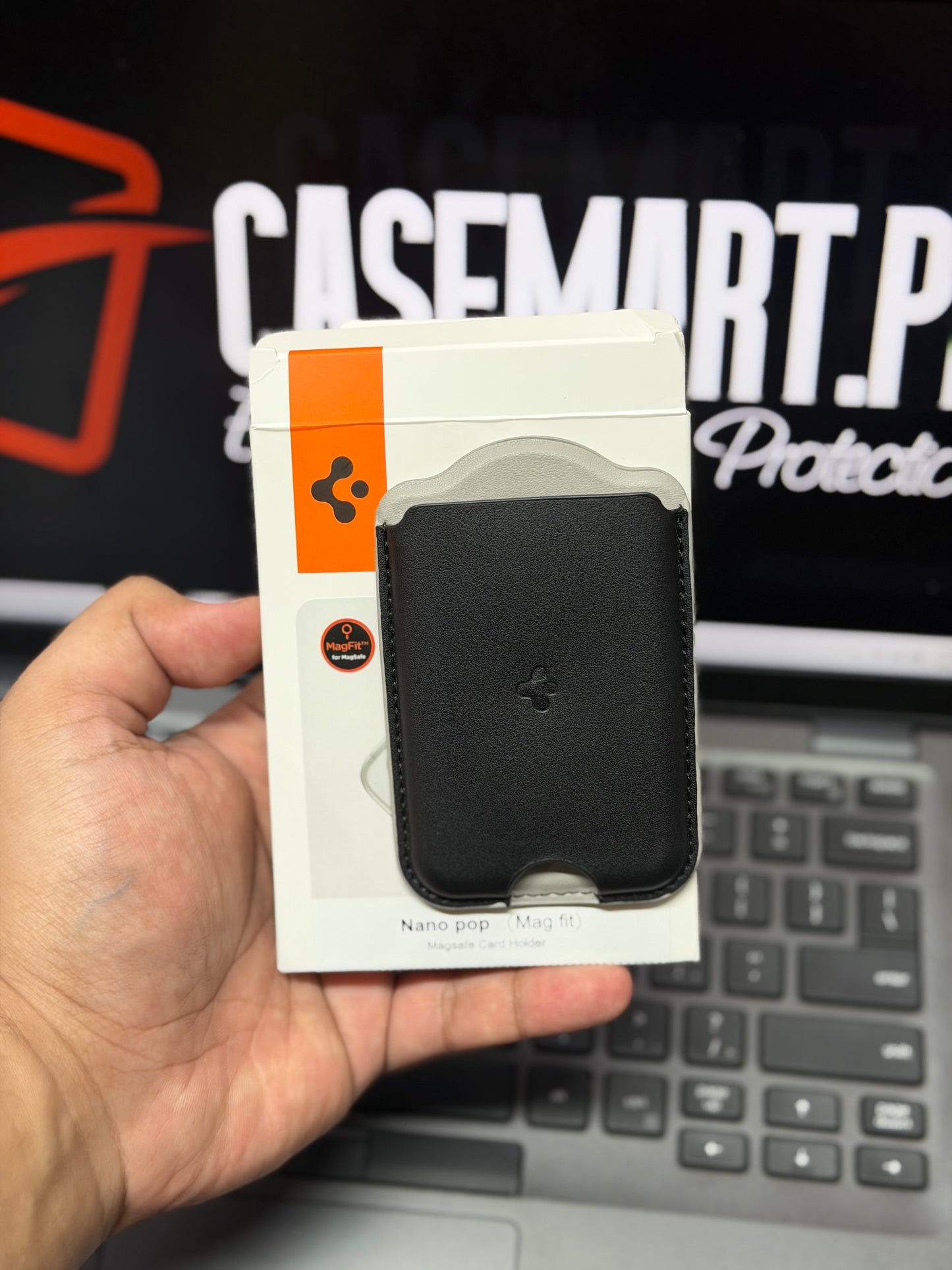 Spigen Nano Pop Leather MagSafe Wallet - Mag Fit Two-Tone Style Card Holder