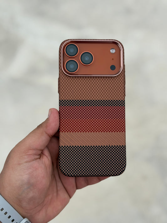 Sunset Orange Carbon Fibre With MagSafe LUXO 17 Series