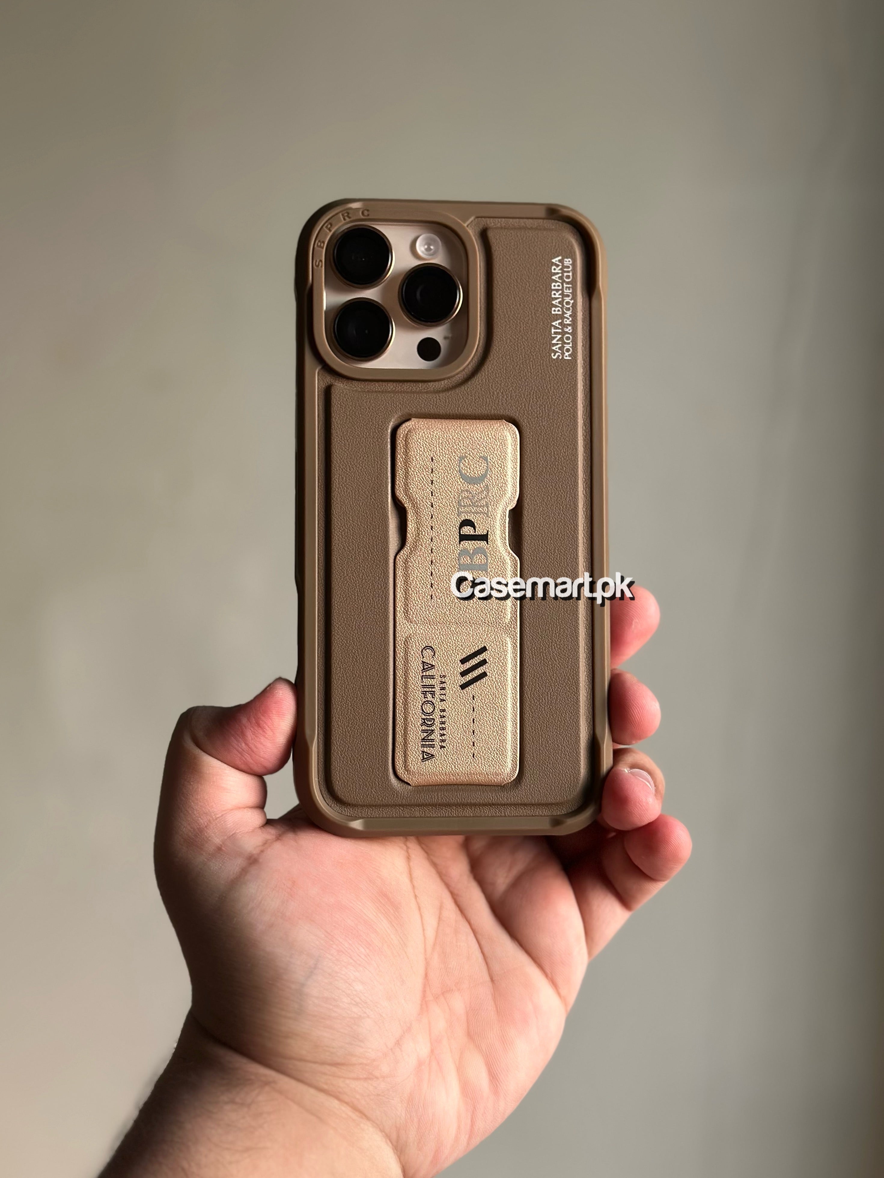 Polo Santa barbara original Kirk series case in genuine leather in Apple iPhone 16 pro max