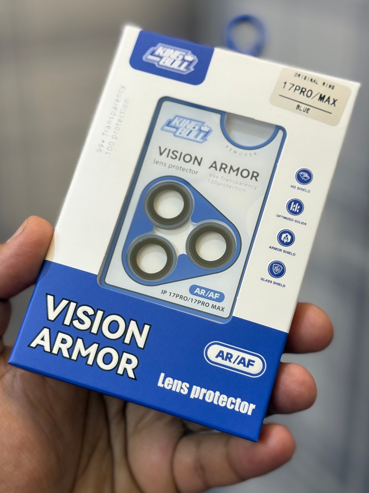 Kingbull Vision Armor Sapphire Camera Lens Rings for 17 Series