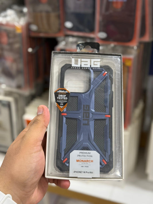 UAG Blue Titanium monarch series case iPhone 14/15 pro max