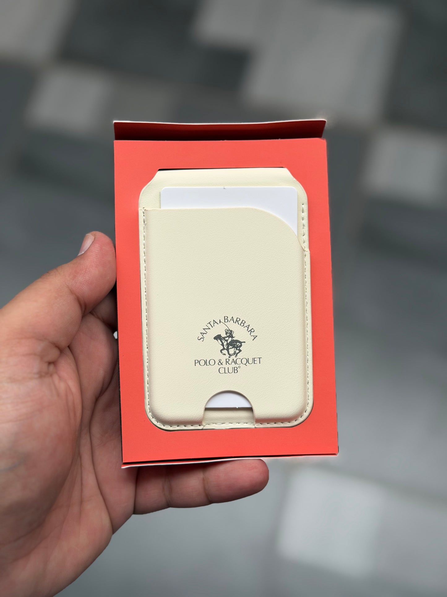 Original Polo Simon Genuine Leather MagSafe Stand Wallet - Santa Barbara Card Holder