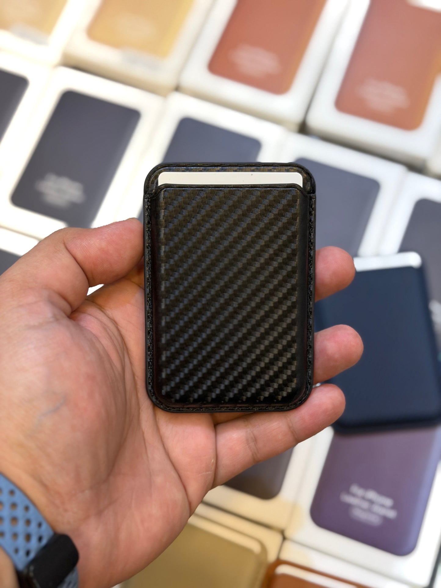 Carbon Fibre MagSafe Card Wallet