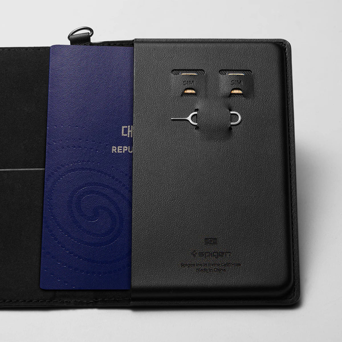 Spigen Passport Card Holder - Universal Travel Wallet Case