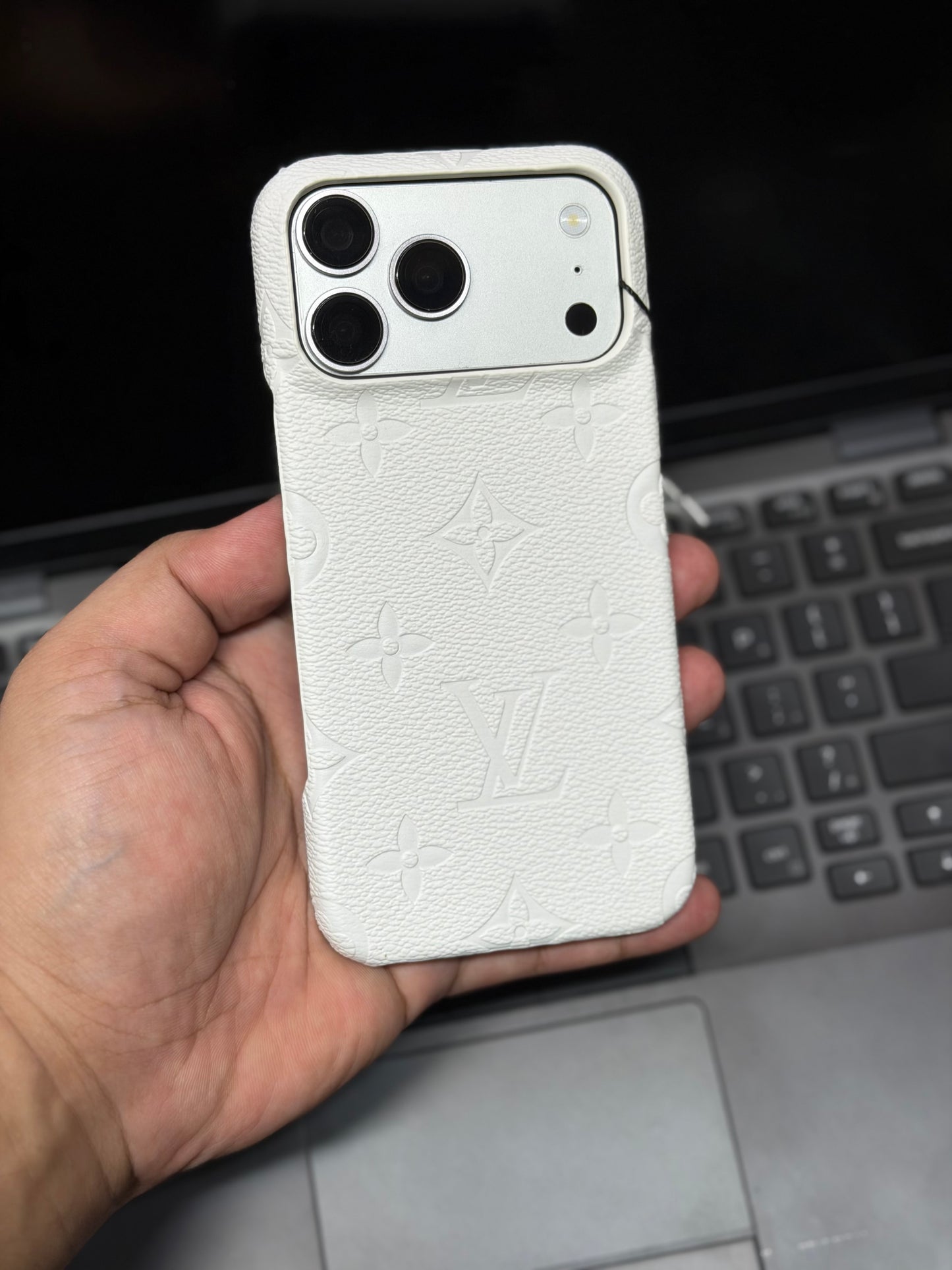 Luxury LV Branded Premium Side Cut Leather Case for iPhone