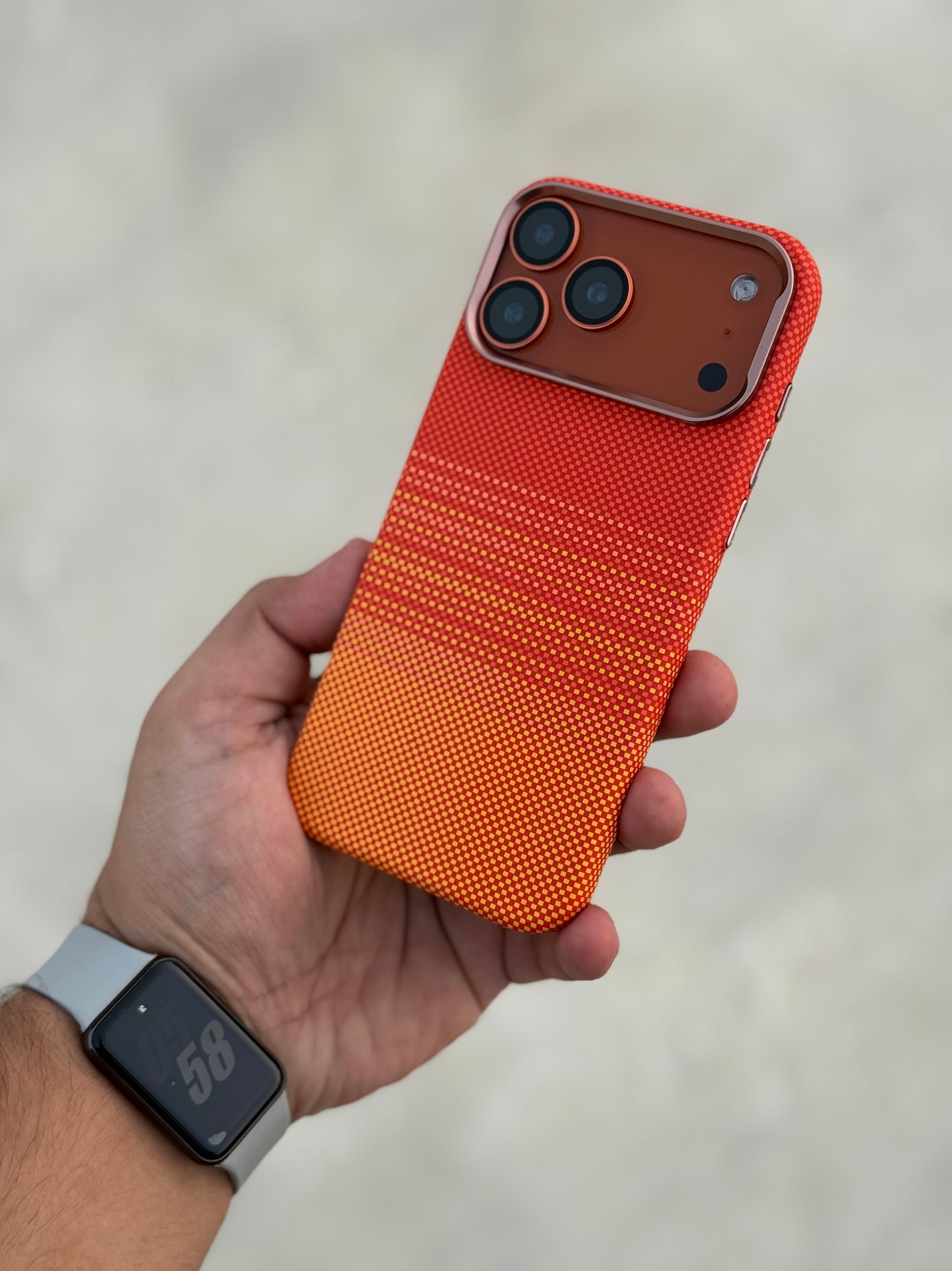 Cosmic Orange Carbon Fibre With MagSafe LUXO 17 Series