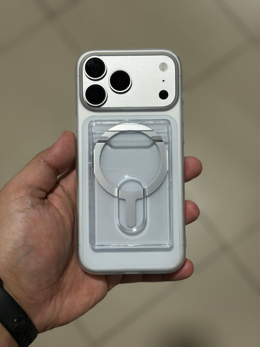 Clear Acrylic MagSafe Wallet Non-Yellowing