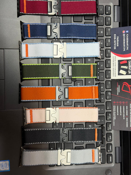 Nylon Wild Path Loop Band With Master Lock for Apple Watch 42 to 49 mm