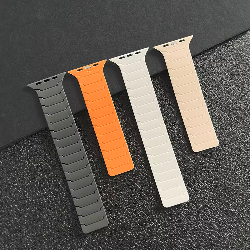 Fully Magnetic Silicone Loop Band for Apple Watch - 38mm to 49mm
