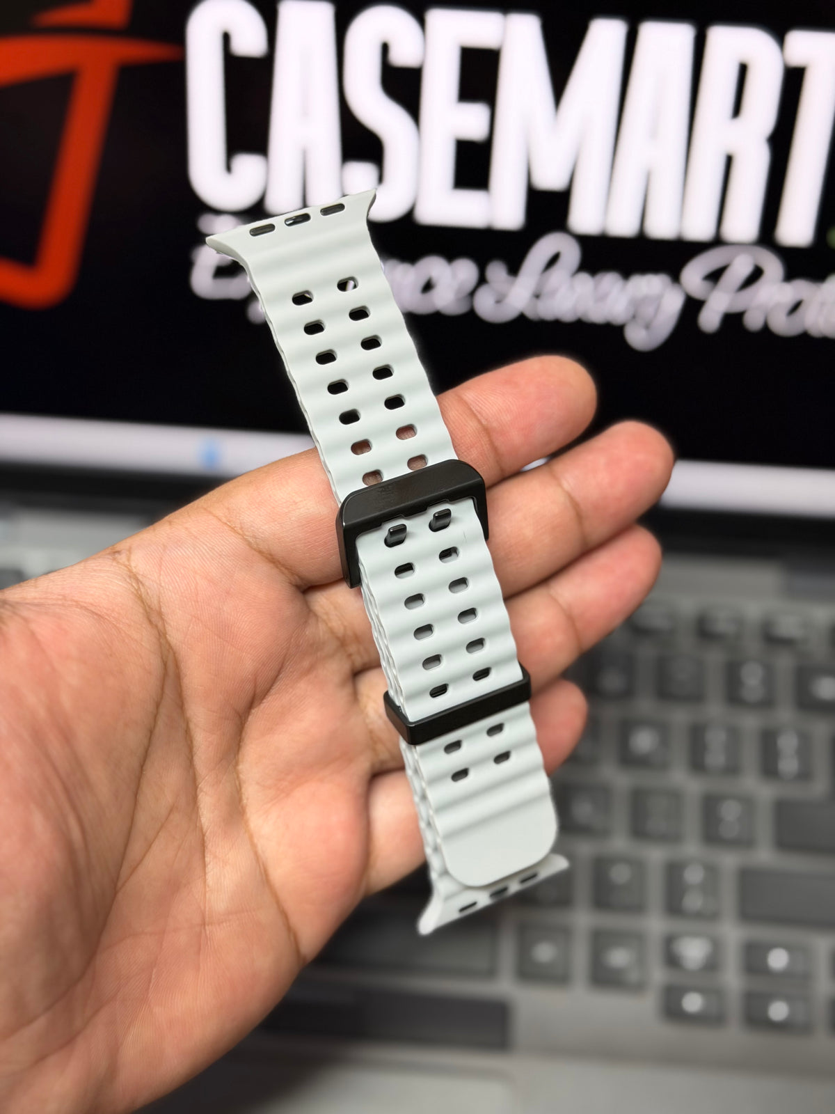 New Style Sports Silicone Strap for Apple Watch - Soft Mesh Breathable Band