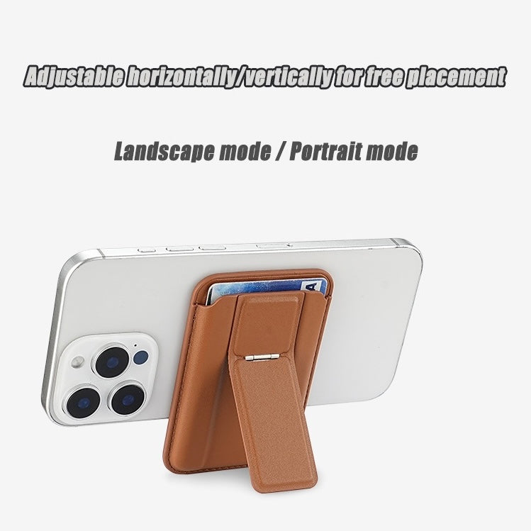 MagSafe Leather Wallet with Kickstand