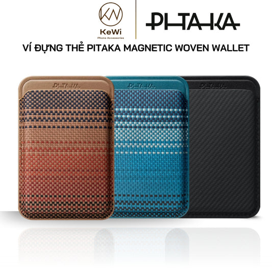 PITAKA MagSafe Woven Wallet - Magnetic Card Holder