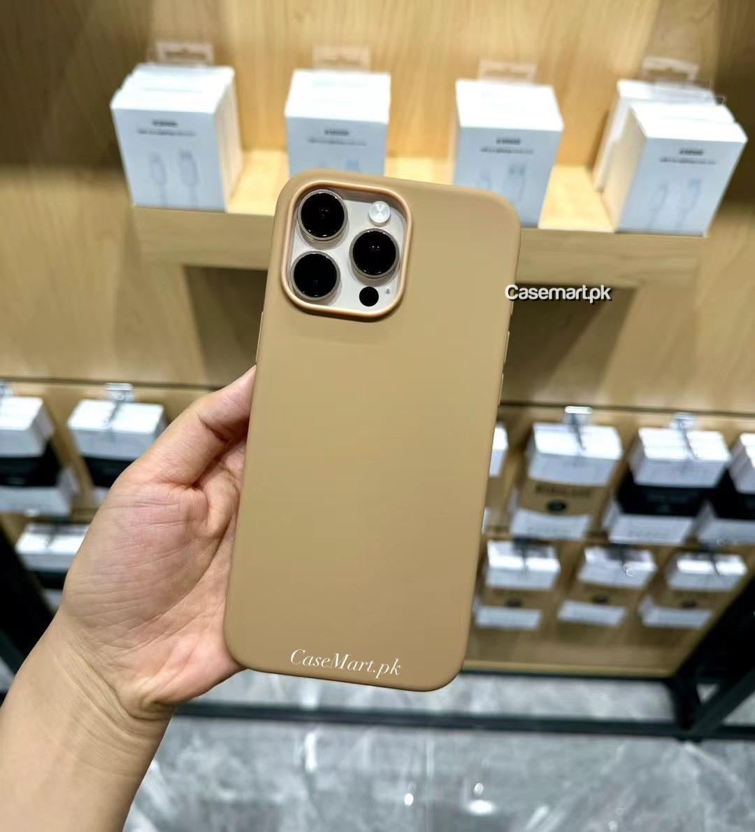 KDOO Icoat magsafe silicone case desert titanium iphone 16 pro max