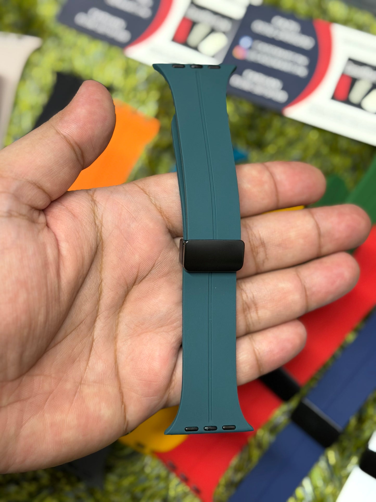Silicone Magnet Buckle Strap for Apple Watch - 42mm to 49mm