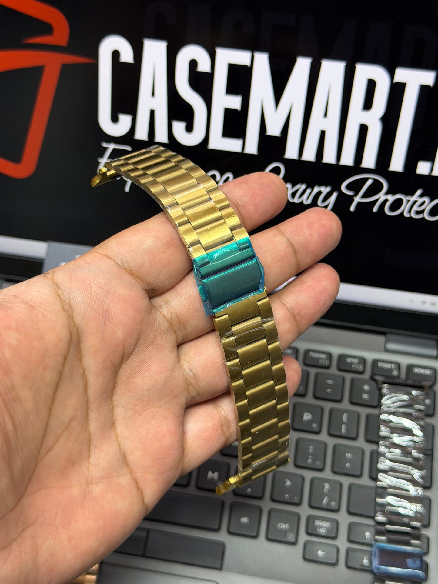 Premium Rolex Style Stainless Steel Chain Strap for Apple Watch 42 to 49 mm