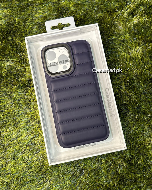 kajsa puffer case genuine leather iphone 14 pro max