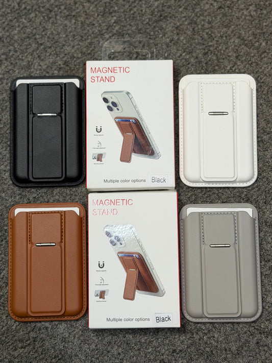 MagSafe Leather Wallet with Kickstand