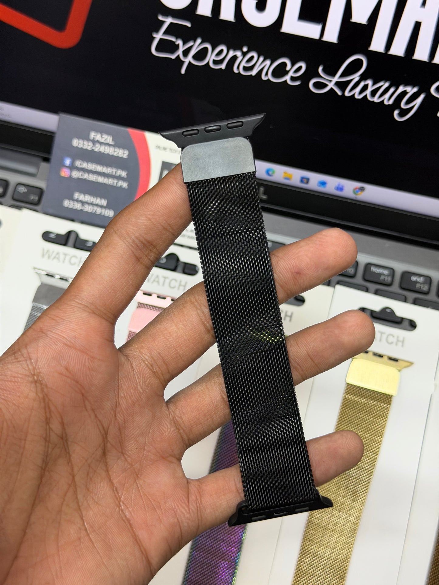 Milanese Magnetic Mesh Loop Band for Apple Watch 42 to 49 mm