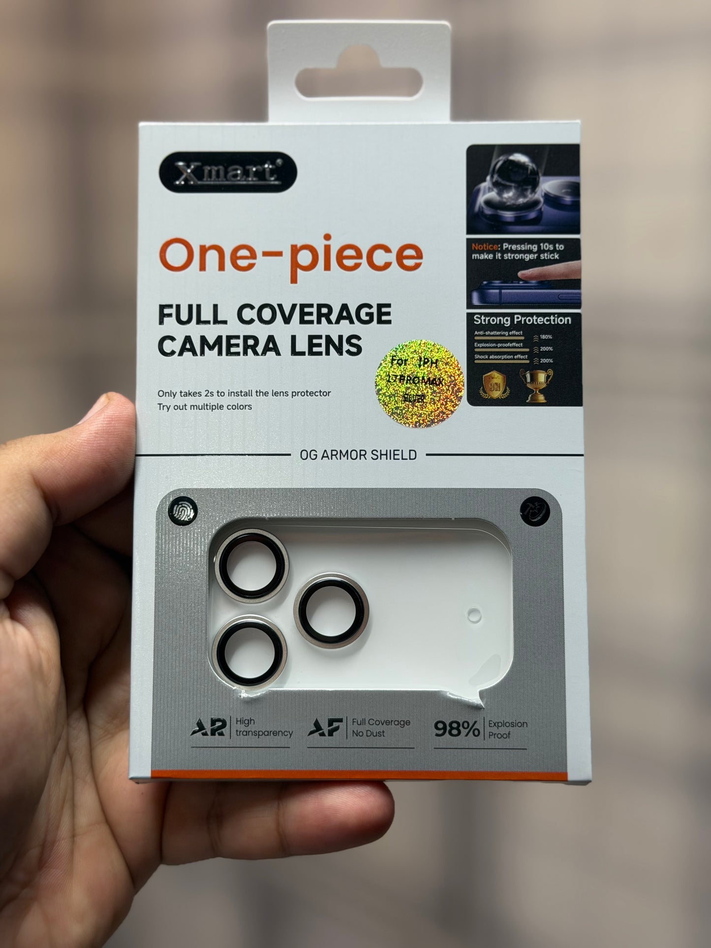 Xmart Full Coverage Metallic Lens One-Piece Armor Cover