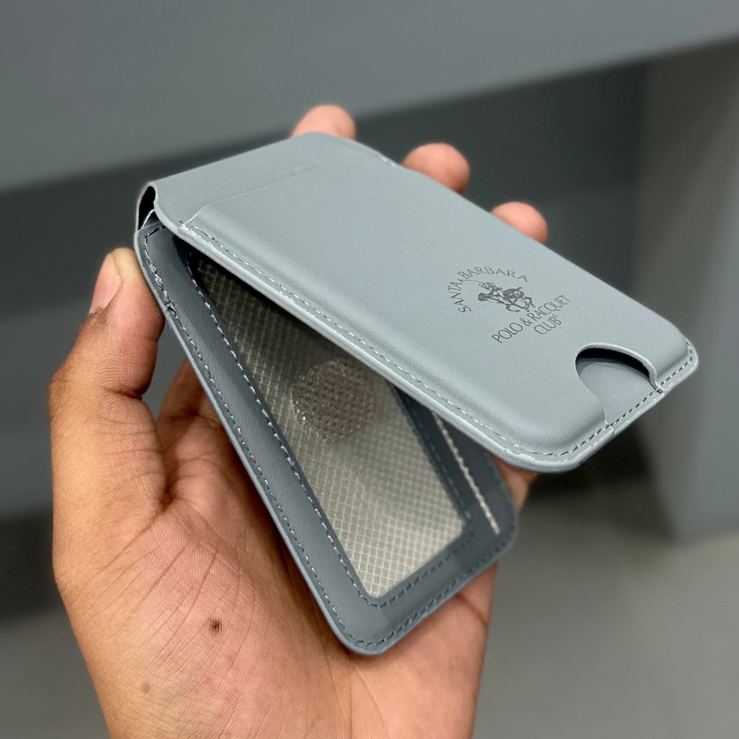 Original Polo Simon Genuine Leather MagSafe Stand Wallet - Santa Barbara Card Holder