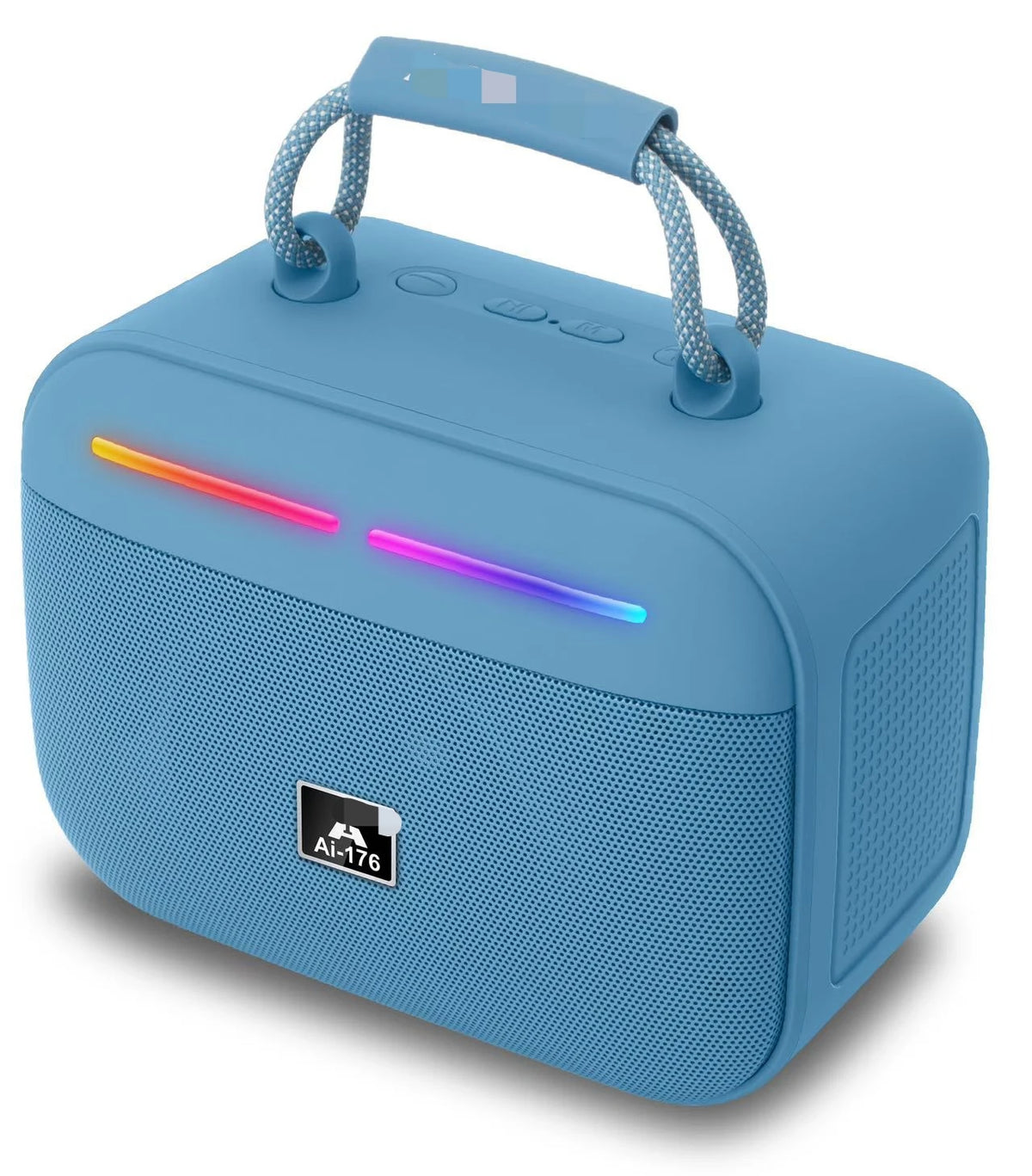 AI-176 Wireless Bluetooth Loud Portable Speaker RGB Party Lights with FM, USB, TF Card & Deep Bass | Best Outdoor Speaker Pakistan