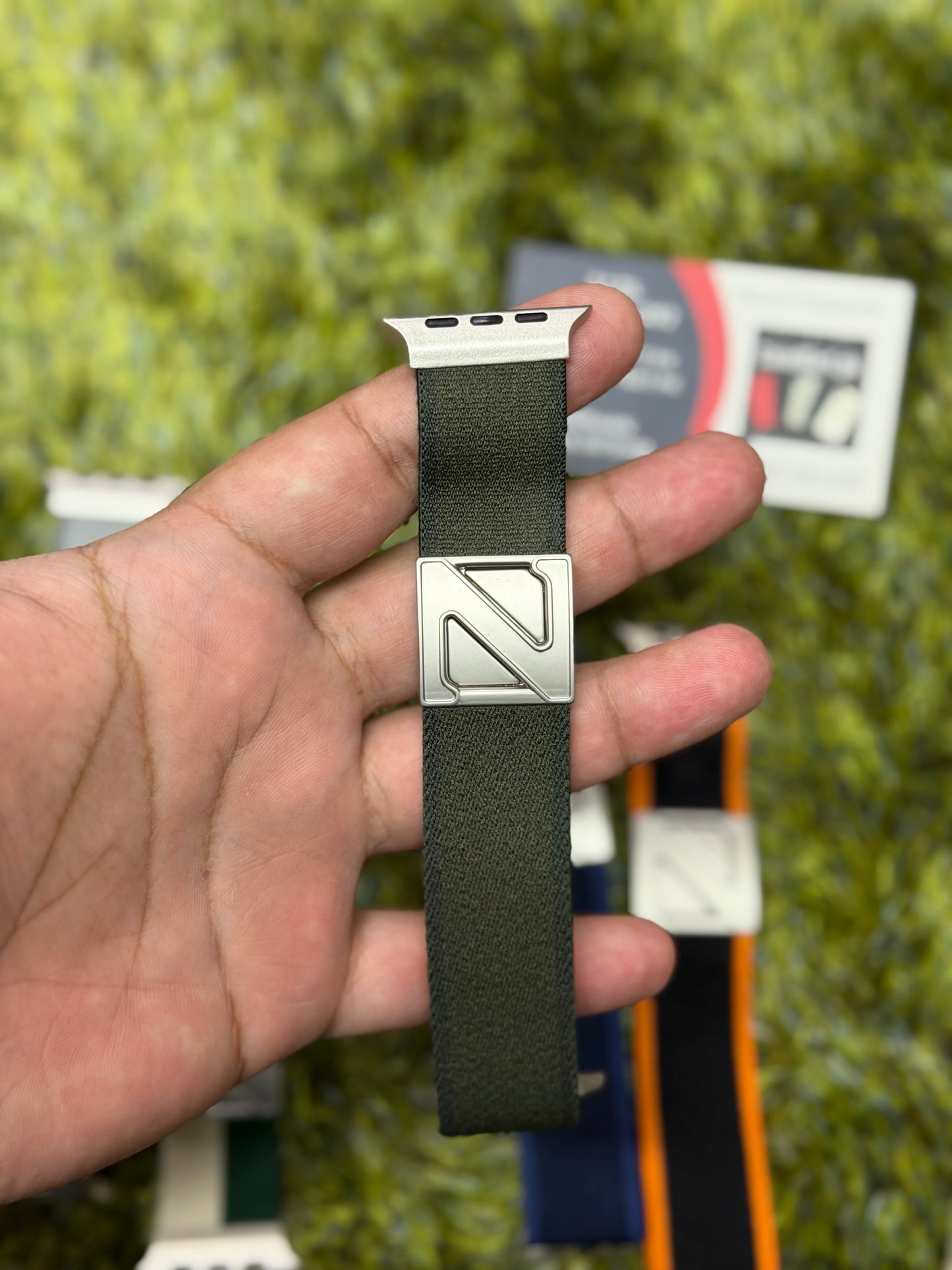 Stretch Nylon N Magnetic Buckle Loop Band for Apple Watch from 42mm to 49mm