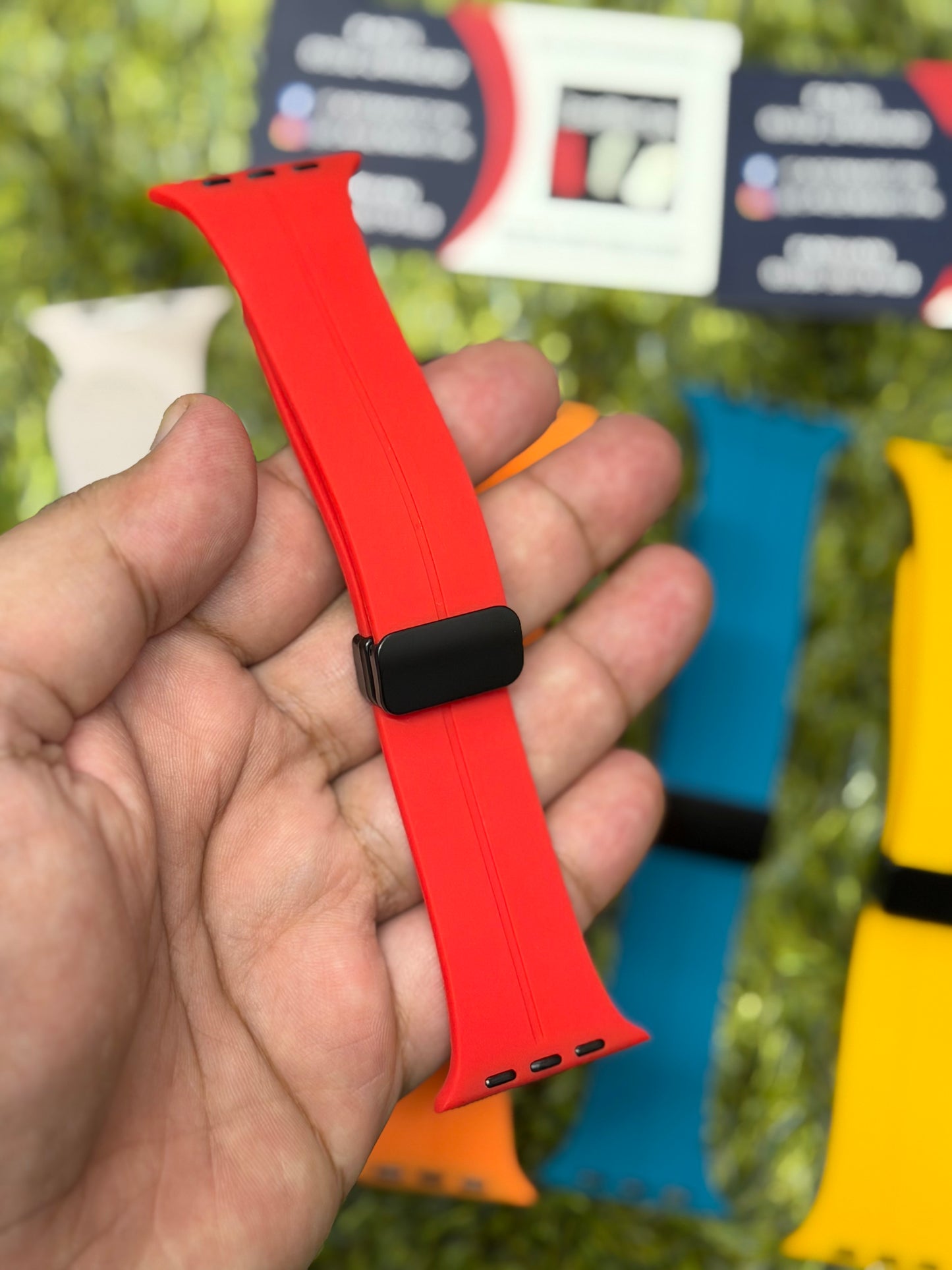 Silicone Magnet Buckle Strap for Apple Watch - 42mm to 49mm