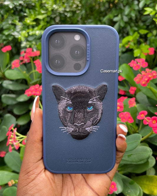 Original Polo Panther 3D Embroidery Leather Case